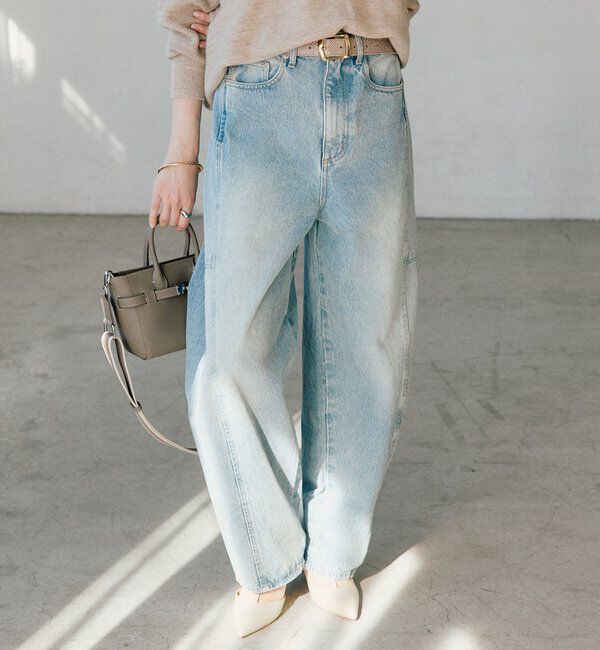  「【トレンド感ある着こなしに】ソフトバレルデニム」|デニム|