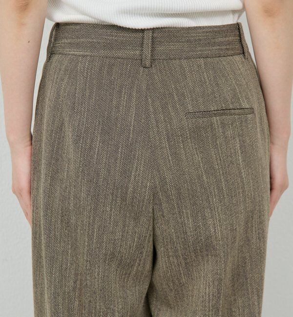  「【3サイズ展開】【セットアップ対応】ダブルタックツイードパンツ」|チノ|