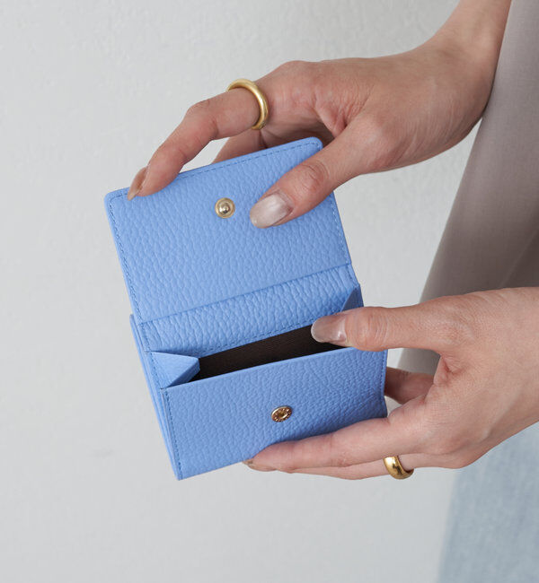  「モノグラムプレート三つ折りウォレット」|財布|