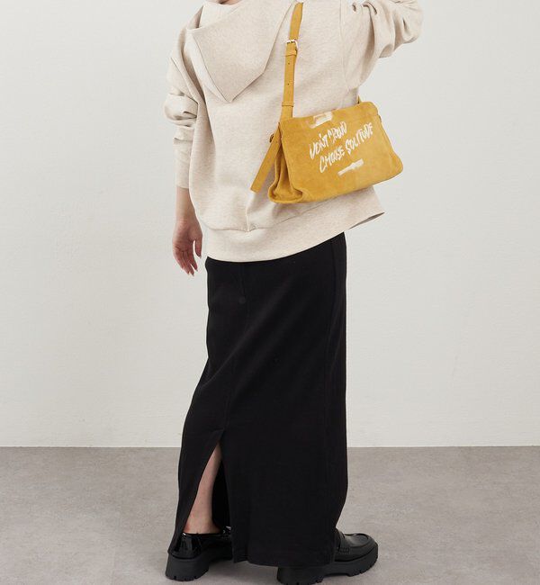  「ステンシルデザインスエードショルダーバッグ」|ショルダー・メッセンジャー|