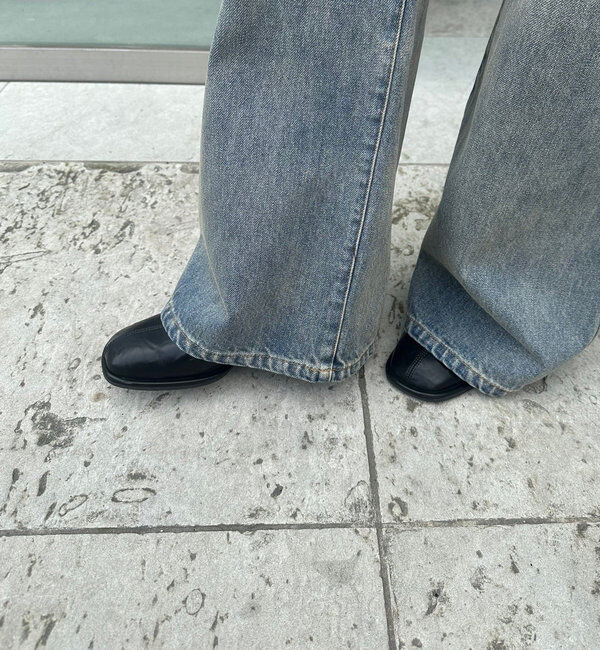  「【新色ブルー登場！】フレアデニム」|デニム|