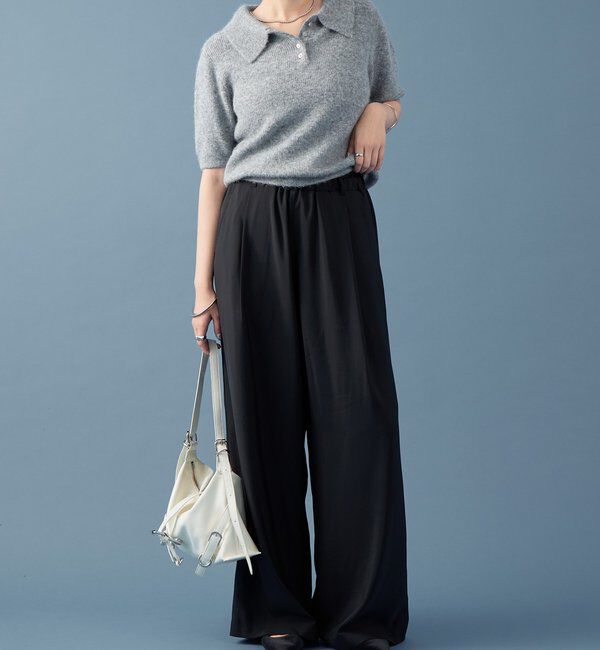  「【オールシーズン対応/WEB限定アイボリー】フリルイージーパンツ」|チノ|