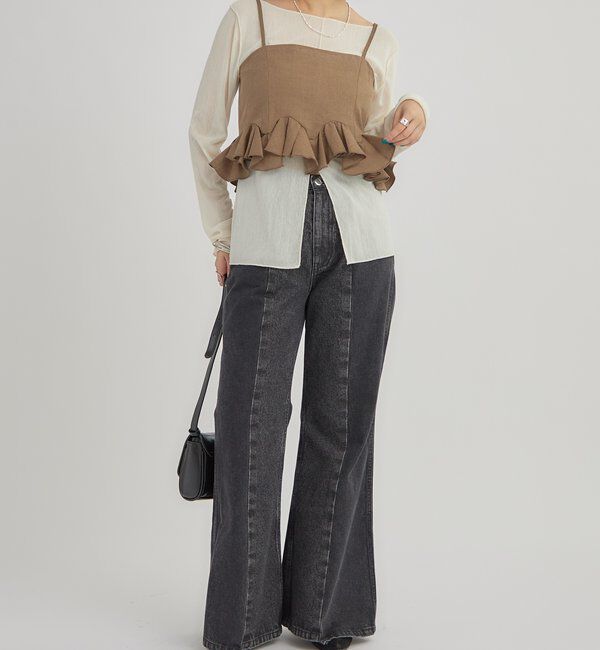  「ウェーブフリルビスチェ」|シャツ・ブラウス|