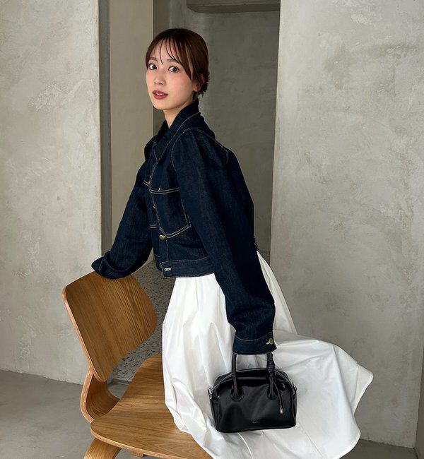  「【@sktnnm企画】金ボタンデニムパフジャケット」|ブルゾン・スタジャン|