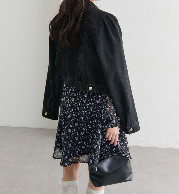  「【@sktnnm企画】金ボタンデニムパフジャケット」|ブルゾン・スタジャン|