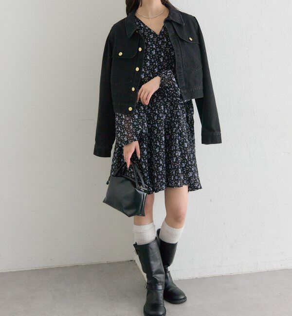  「【@sktnnm企画】金ボタンデニムパフジャケット」|ブルゾン・スタジャン|