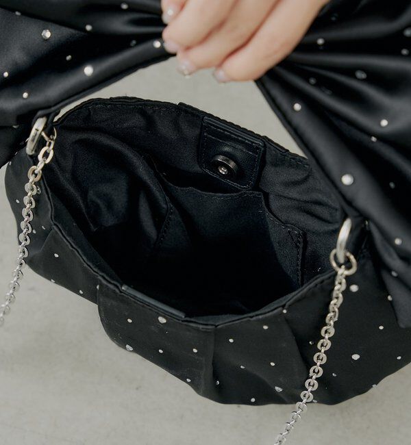  「【SALON by Chico】ビジューデザインリボンショルダーバッグ」|ショルダー・メッセンジャー|