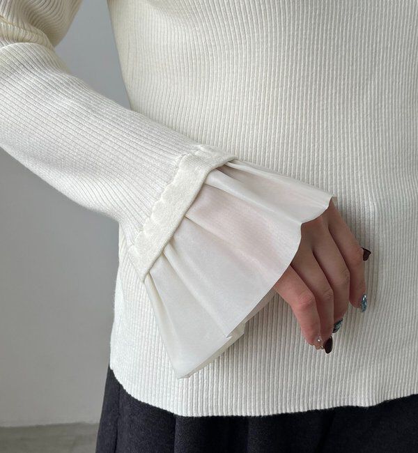  「フレアカフスニット」|ニット・セーター|