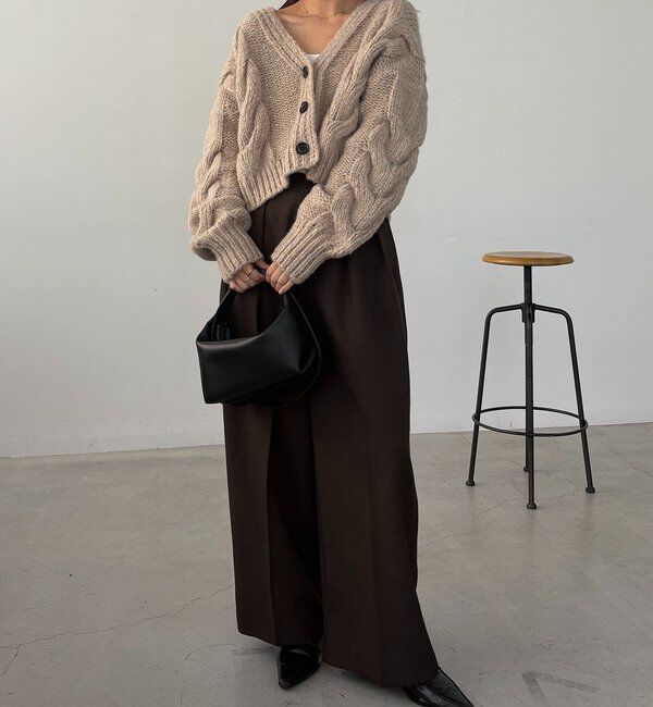  「BIGケーブルカーディガン」|カーディガン|