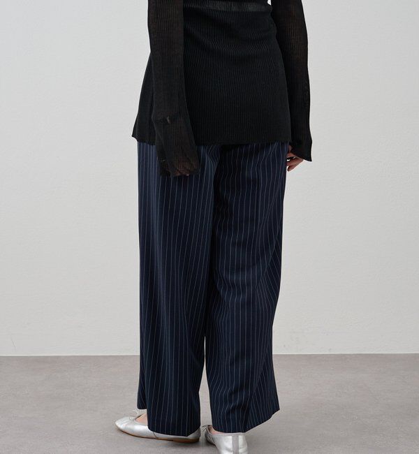  「《セットアップ着用可》ストライプウエストデザインパンツ」|チノ|