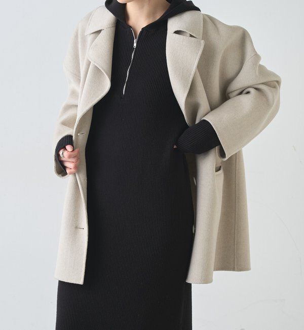  「フーデットジップワンピース」|ワンピース|