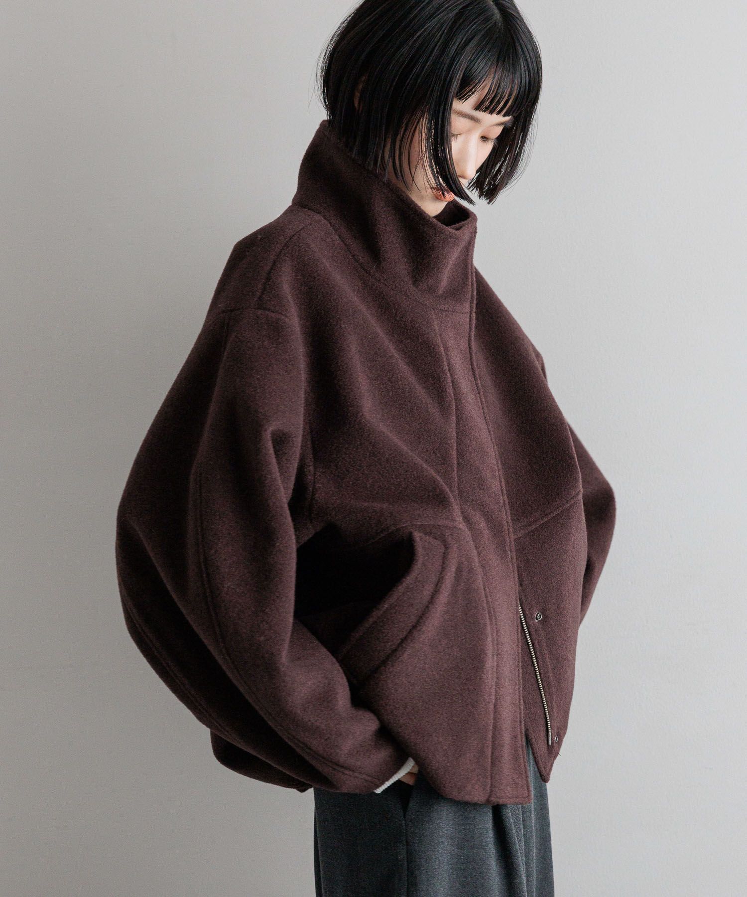 LOWRYS FARM「ウーリーテックスタンドブルゾン」|ブルゾン・スタジャン|