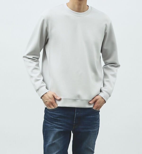 ABAHOUSE「【ハイバックネック】ダンボールニット スウェット / ロンT」|スウェット・ジャージ|ライトグレー
