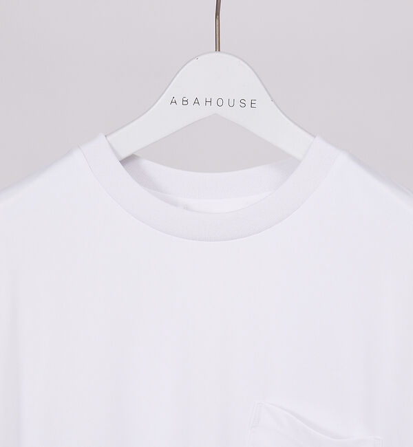 ABAHOUSE「【ドライタッチ 】ヘムラウンド 半袖 Ｔシャツ」|Tシャツ・カットソー|