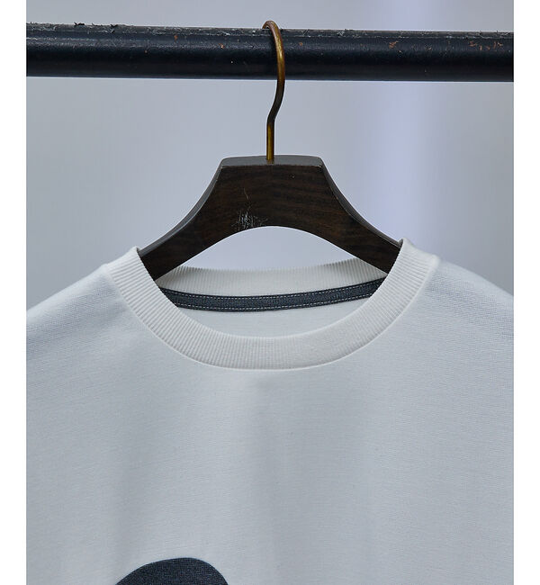 ABAHOUSE「【ウズマキ】アシンメトリー 配色 オーバーサイズ ポンチ ロンT」|Tシャツ・カットソー|