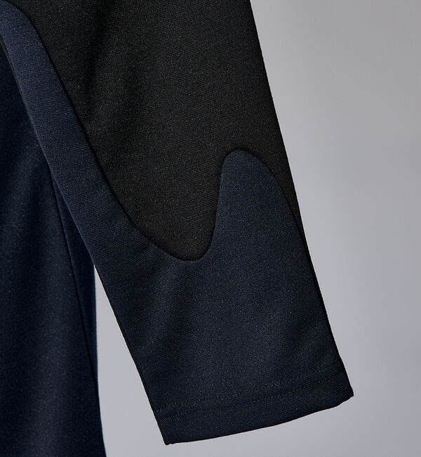 ABAHOUSE「【ウズマキ】アシンメトリー 配色 オーバーサイズ ポンチ ロンT」|Tシャツ・カットソー|