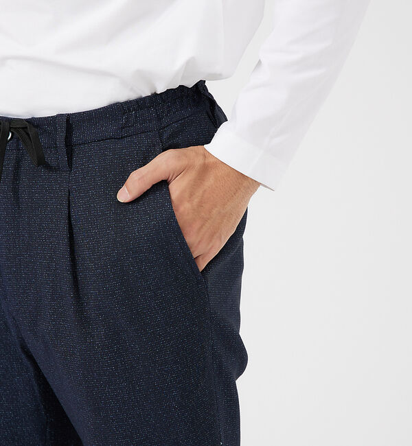 ABAHOUSE「【360&deg;ストレッチ】1タックイージーパンツ / スリムシルエット」|その他|