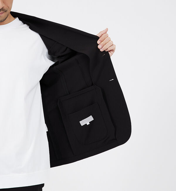 ABAHOUSE「【セットアップ対応】シルキータッチ ウォッシャブル ジャケット」|テーラードジャケット|