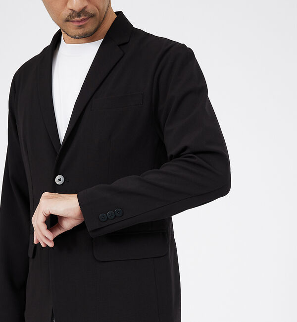 ABAHOUSE「【セットアップ対応】シルキータッチ ウォッシャブル ジャケット」|テーラードジャケット|