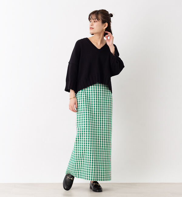 Rouge vif「ビックギンガムスカート」|スカート|