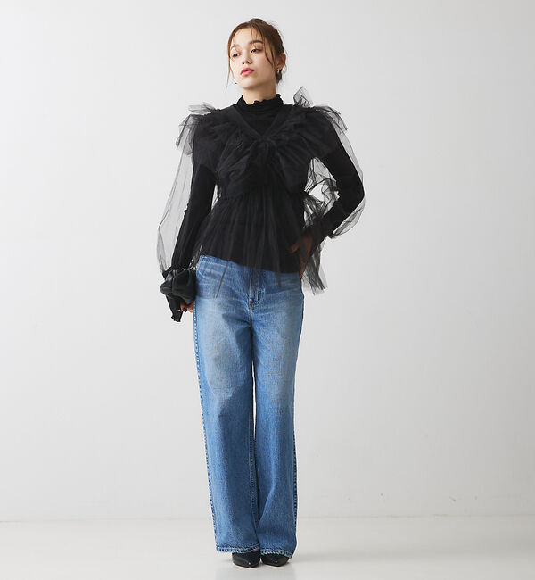 Rouge vif「チュール ブラウス」|シャツ・ブラウス|