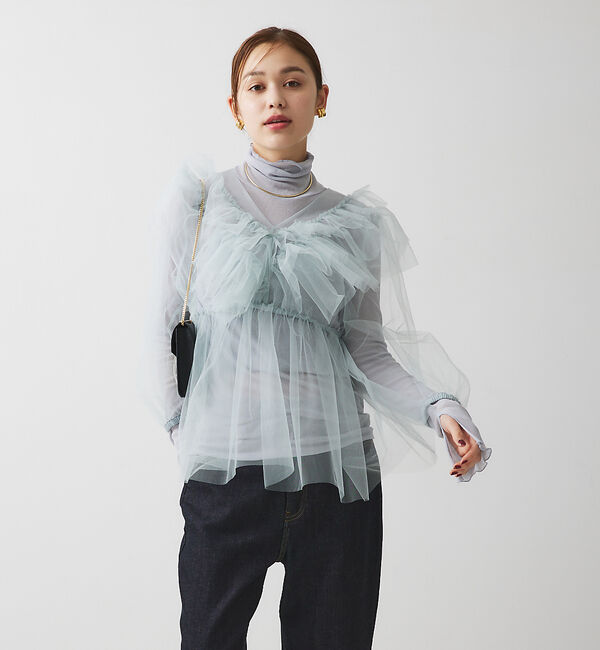 Rouge vif「チュール ブラウス」|シャツ・ブラウス|