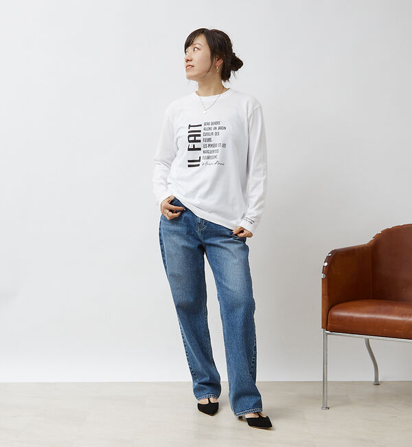 Rouge vif「【RED CARD/レッドカード】One-Day ルーズストレート デニム」|デニム|