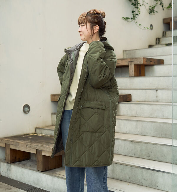 Rouge vif「【一部店舗限定】撥水キルティングフーデットコート」|その他|