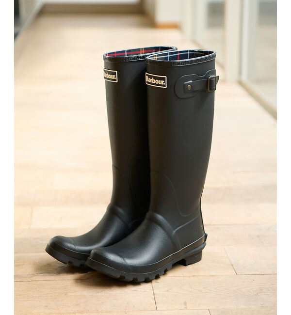 Rouge vif「【Barbour/バブアー】レインロングブーツ/シーズンレス/梅雨/ロングブーツ」|レインシューズ|