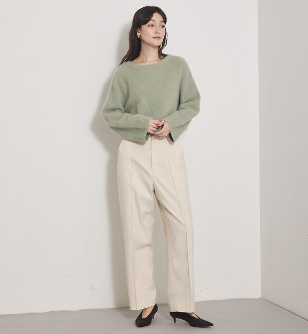 qualite「【Oggi 掲載】ツイルピンタックパンツ」|その他|