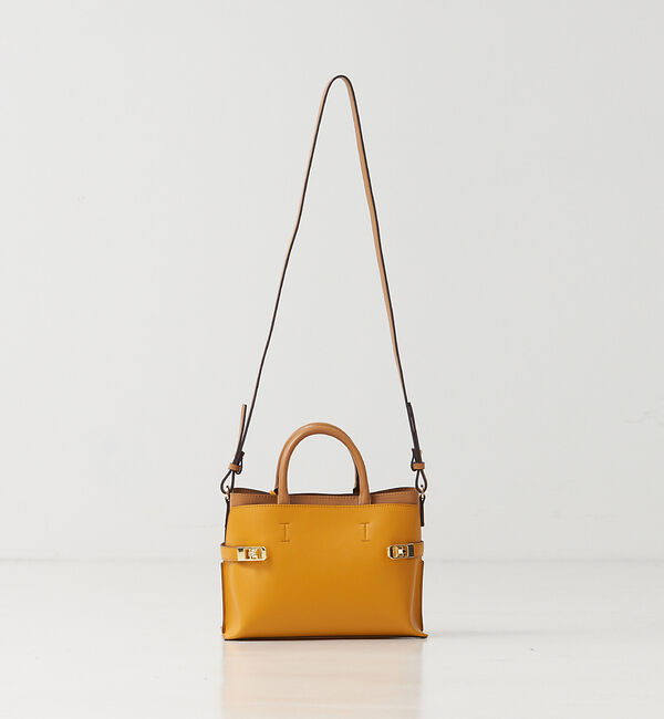 LOWELL things「【TVドラマ使用商品】Dual/ベルテッドスクエアminiトートBAG」|トートバッグ|マスタード