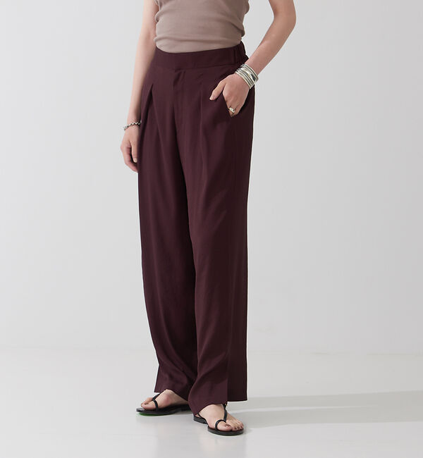 The Store by C' 「【COCUCA】エコポリエステル イージートラウザー」|その他|チョコ