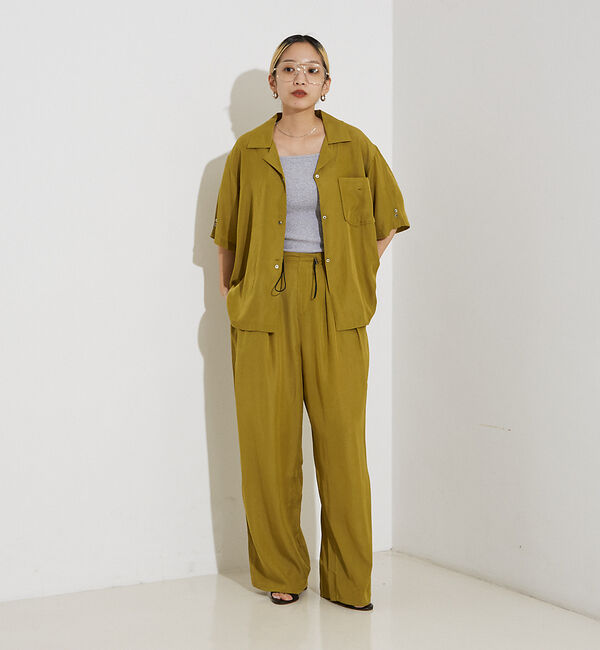 NOMINE「【セットアップ着用可】ヴィンテージサテン ドロスト パンツ」|その他|