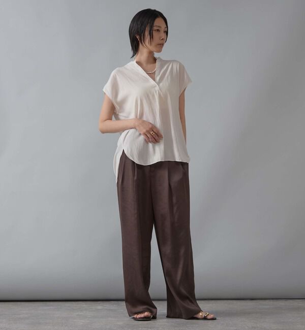 Liesse「バックギャザーブラウス」|シャツ・ブラウス|