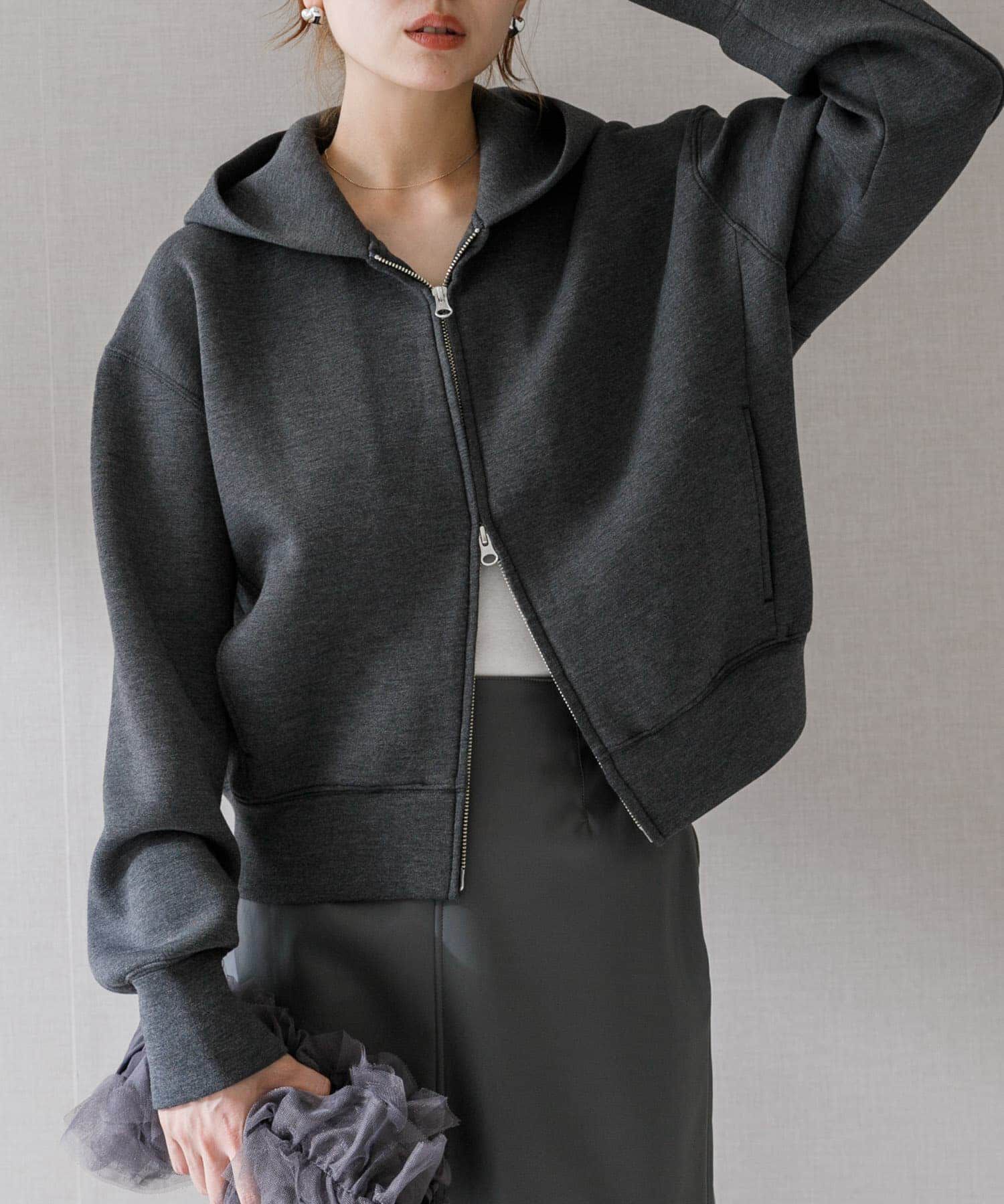 URBAN RESEARCH ROSSO「ダブルジップダンボールパーカー」|パーカー|