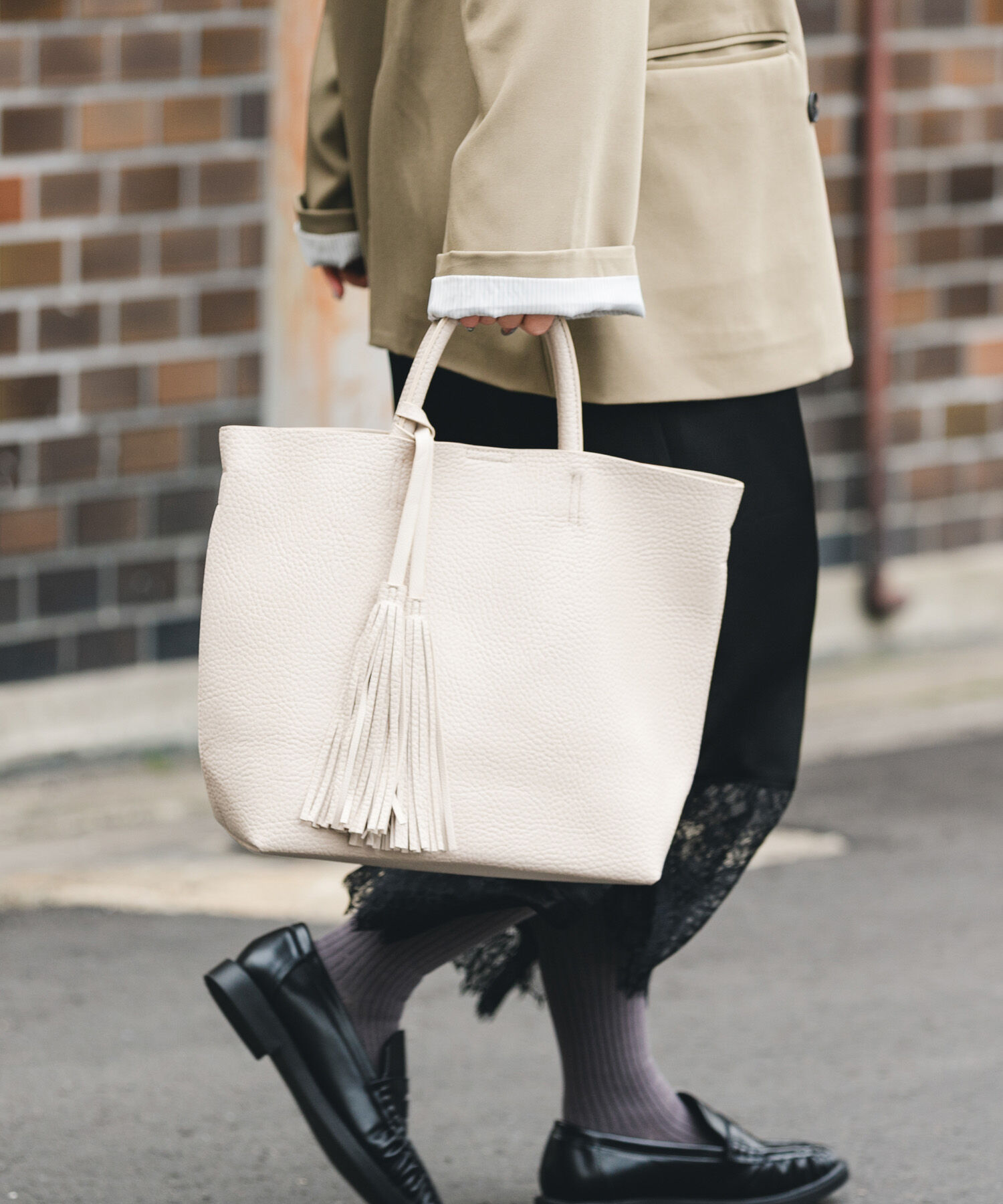 RODE SKO「タッセル軽量2WAYシンプルトートバッグ」|トートバッグ|