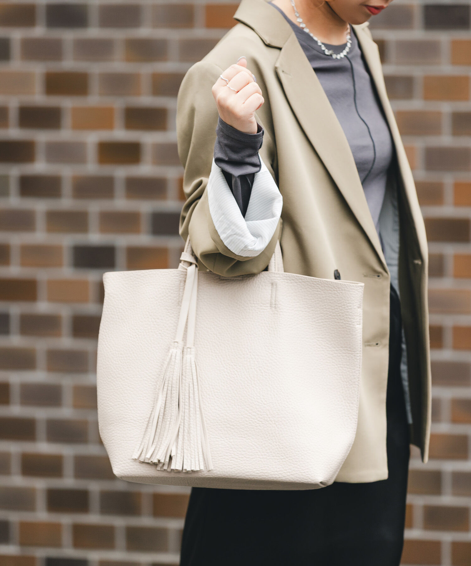 RODE SKO「タッセル軽量2WAYシンプルトートバッグ」|トートバッグ|