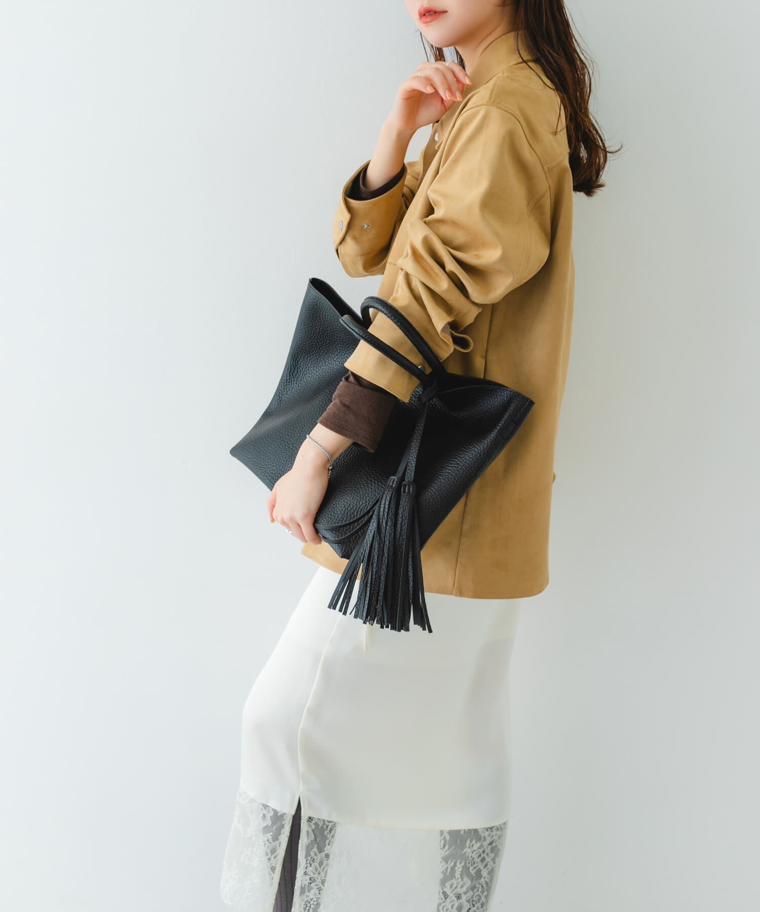 RODE SKO「タッセル軽量2WAYシンプルトートバッグ」|トートバッグ|