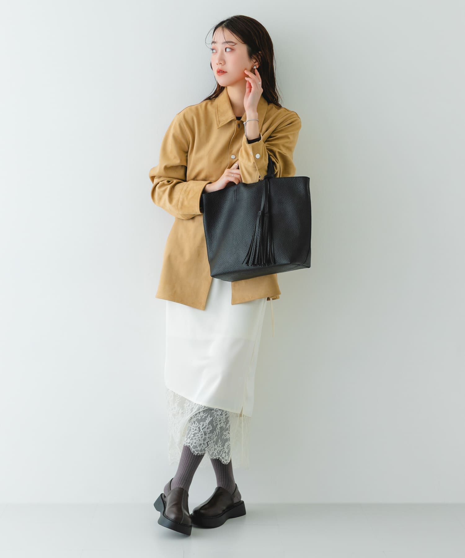 RODE SKO「タッセル軽量2WAYシンプルトートバッグ」|トートバッグ|