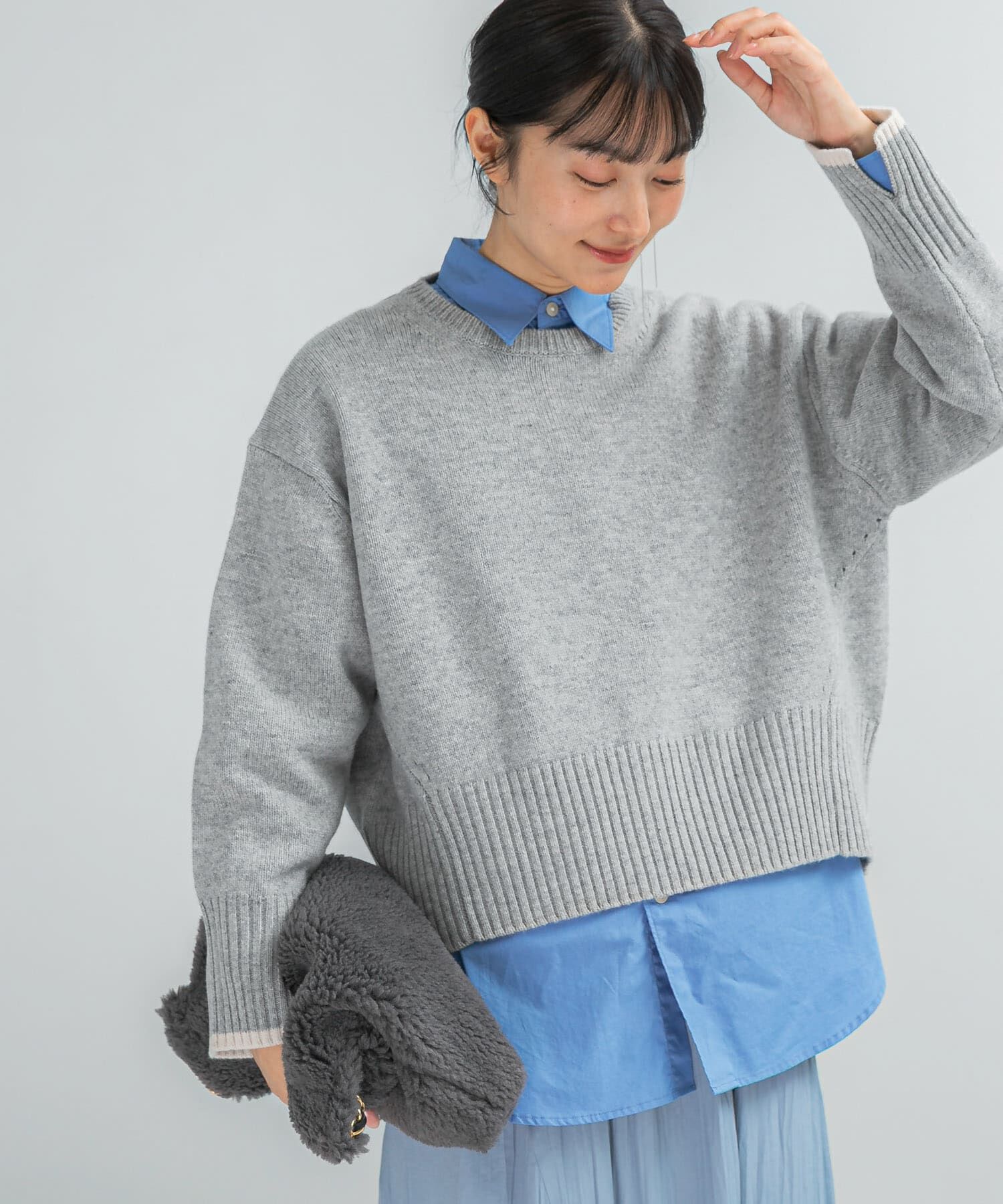 URBAN RESEARCH ROSSO「『WEB/一部店舗限定』エクストラファインシームデザインニット」|ニット・セーター|