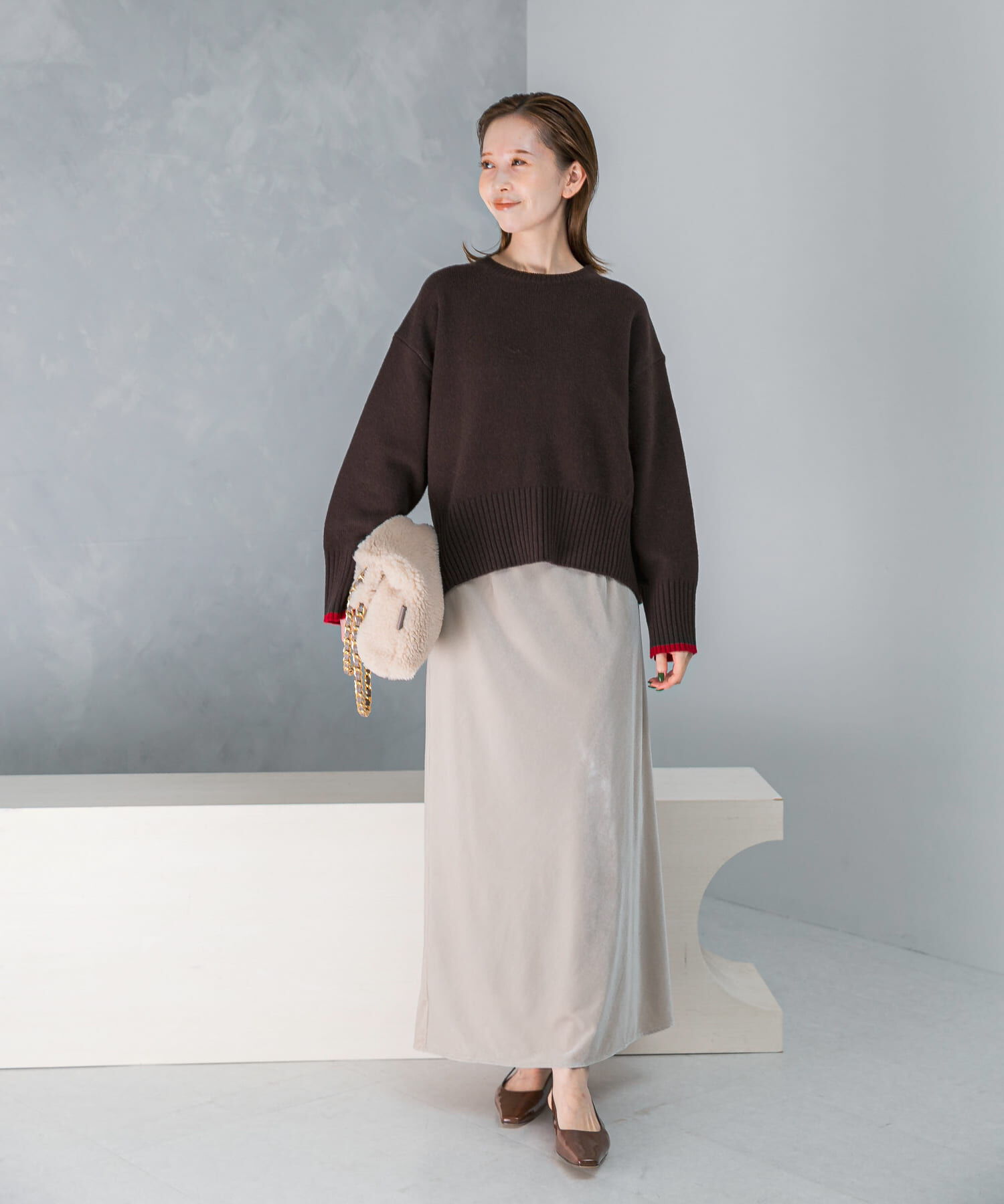 URBAN RESEARCH ROSSO「『WEB/一部店舗限定』エクストラファインシームデザインニット」|ニット・セーター|