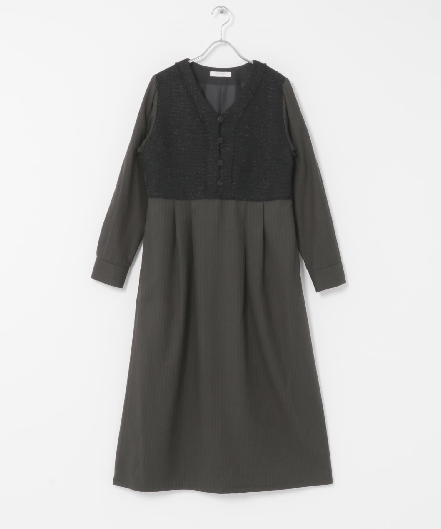 URBAN RESEARCH ROSSO「F by ROSSO　ツイードドッキングワンピース」|ワンピース|