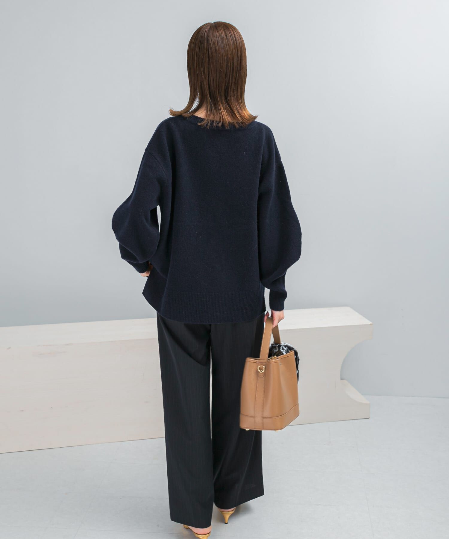 URBAN RESEARCH ROSSO「ウールカシミヤVネックニットプルオーバー」|ニット・セーター|