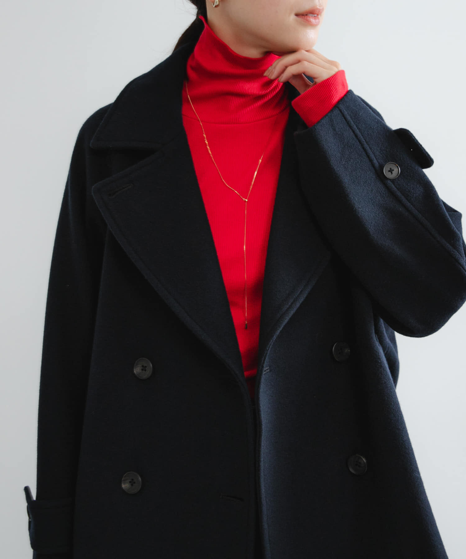 URBAN RESEARCH「『UR TECH』裏起毛タートルネックカットソー」|Tシャツ・カットソー|