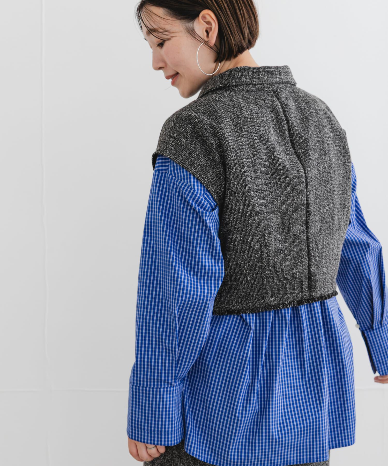 URBAN RESEARCH ROSSO「F by ROSSO　ツイードハーフZIPプルオーバー+スカート」|その他|