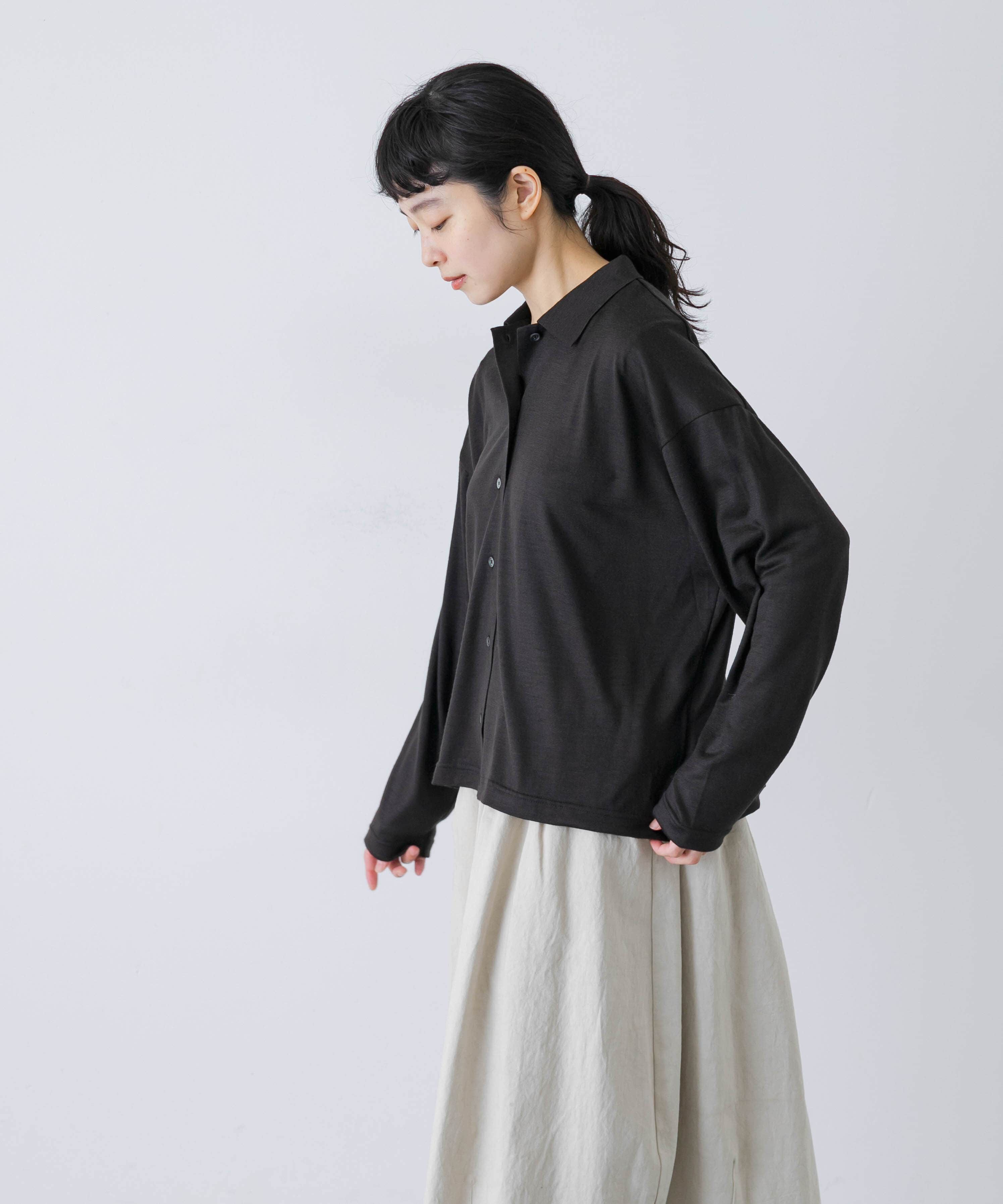 かぐれ「ウォッシャブルウールカットシャツ」|シャツ・ブラウス|