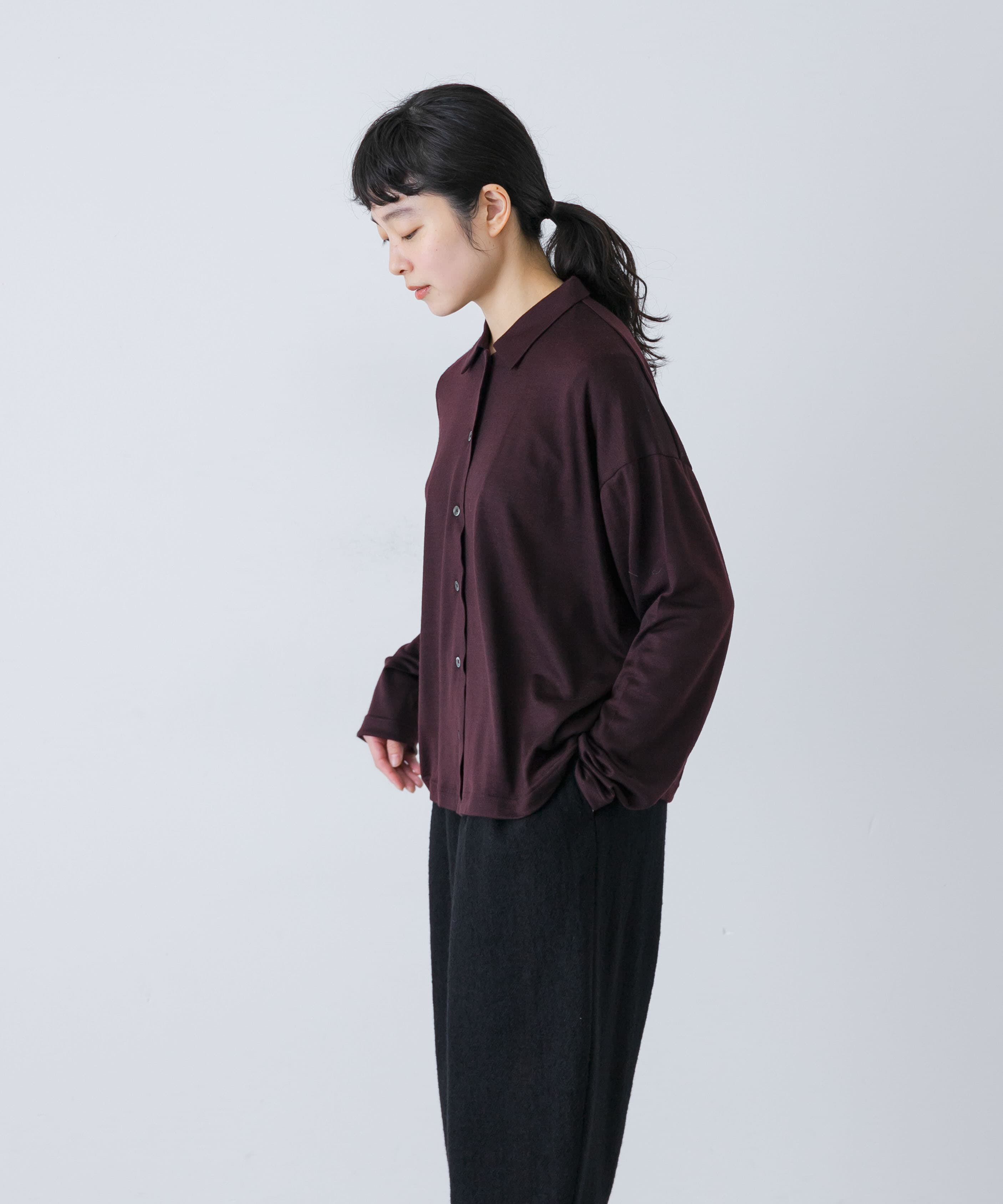 かぐれ「ウォッシャブルウールカットシャツ」|シャツ・ブラウス|