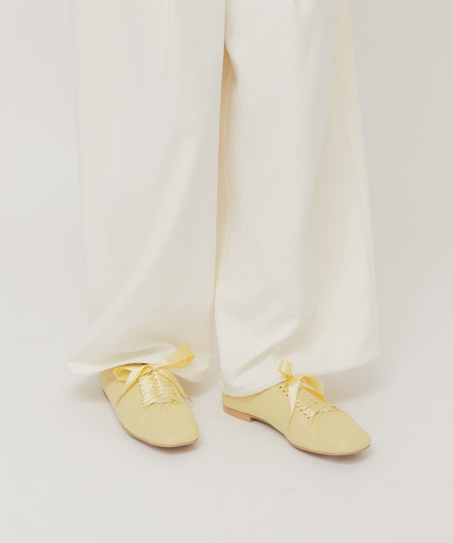 「サテンリボンギャザーシューズ」|その他|