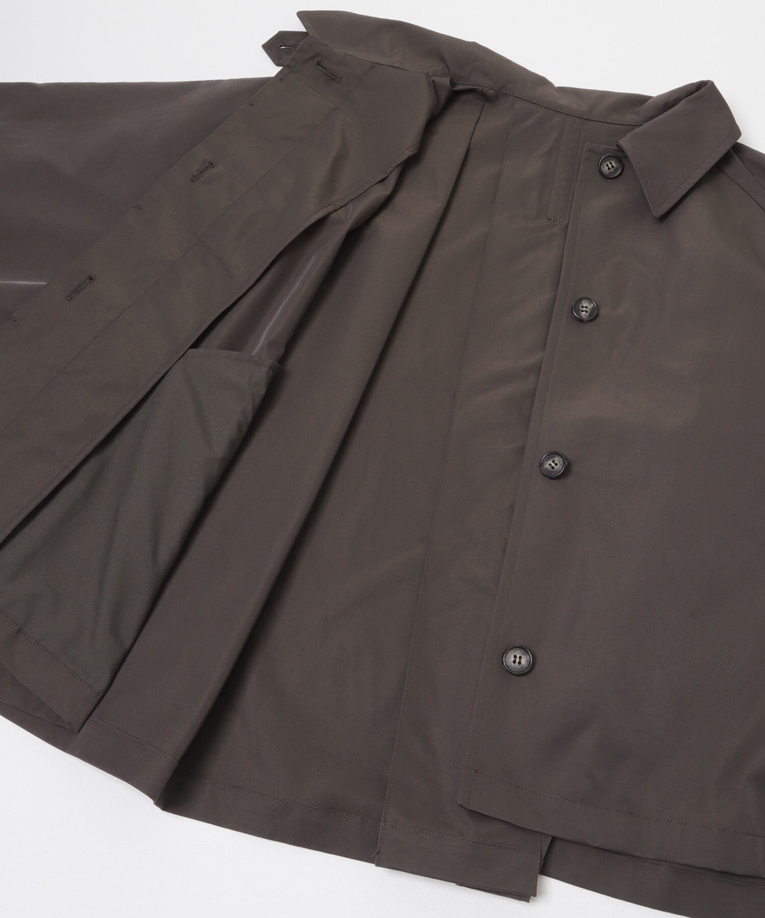  「ステンカラーマントコート」|ステンカラーコート|