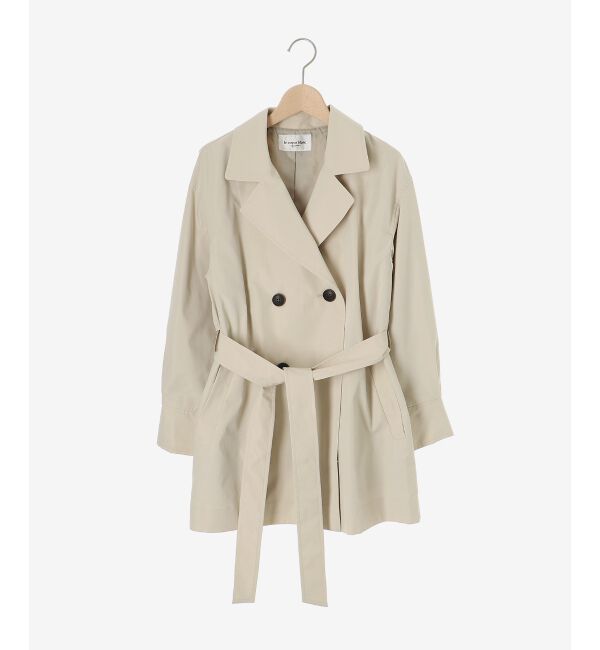 le.coeur blanc「ボリュームスリーブライトトレンチコート」|トレンチコート|